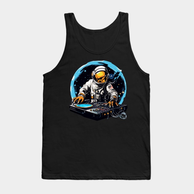 Dj Astronaut Tank Top by OscarVanHendrix